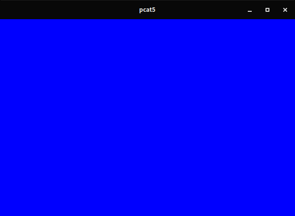 pcat 5 empty window